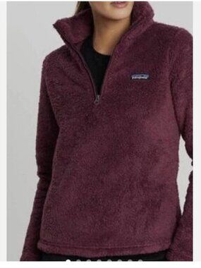 Patagonia Los Gatos 1/4 Zip Sherpa Fleece Women's Size S Light Balsamic